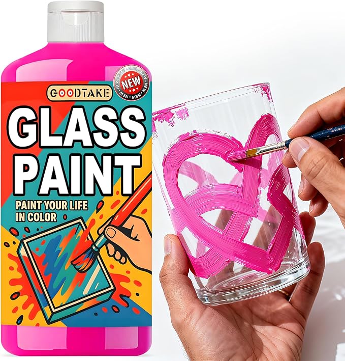 GOODTAKE Hot Pink Glass Paint by GOODTAKE