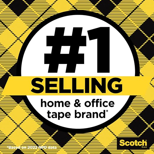 Scotch Double-Sided Tape, 1/2 in x 250 in, 3 Pack - Image 3