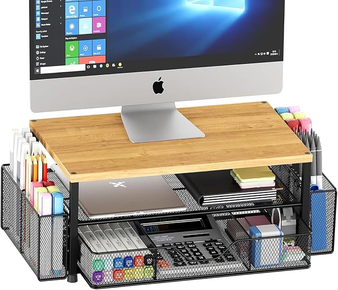 OPNICE Desk Organizers and Accessories, Computer Monitor Stand Riser by OPNICE