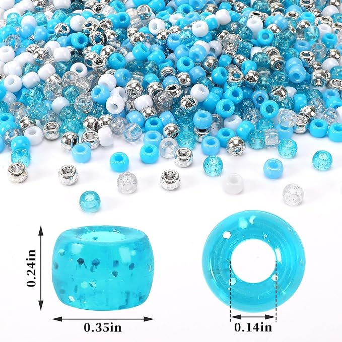 UPINS 1200Pcs Winter Pony Beads - Image 2