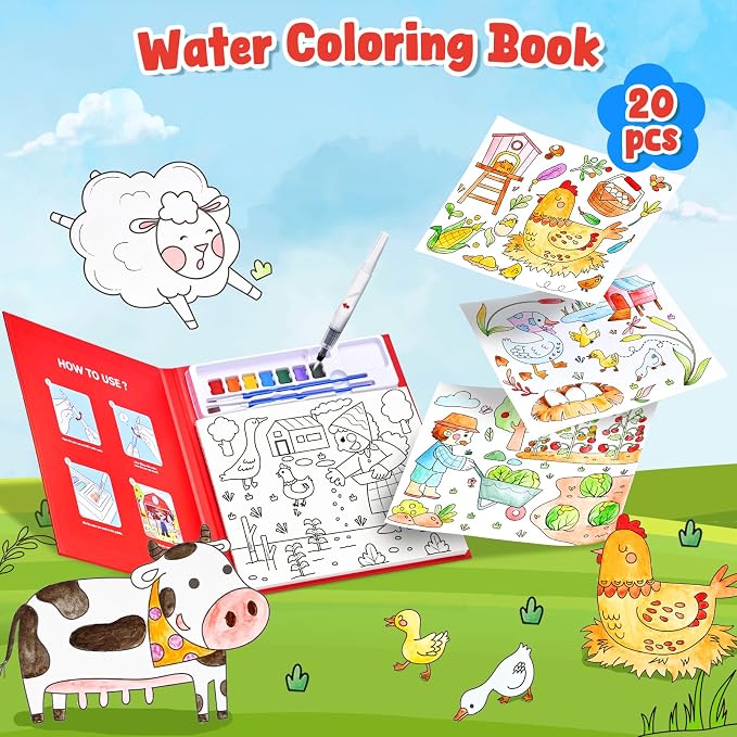 JoyCat Paint with Water Coloring Books - Image 3