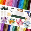 2000 PCS Pipe Cleaner Flower Kit, 30 Assorted Colors Pipe Cleaners Craft by Unknown