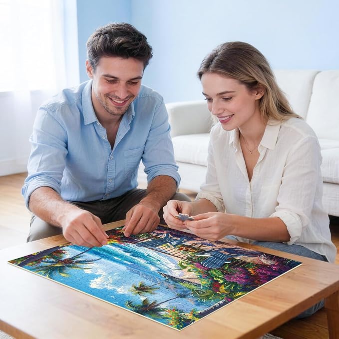 Jigsaw Puzzles for Adults 500 Pieces, Interlock Perfectly Letter on Back No Dust - Image 6