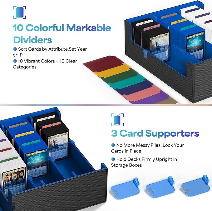 UAONO Trading Card Storage Box, Holds 1800 Sleeved Cards - Image 4