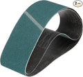 HARFINGTON 6 x 48 Inch Sanding Belts, 2 Pcs 60 Grit Zirconia Abrasive Belt Sander File Belts for Woodworking, Metal Polishing, Knife Sharpener