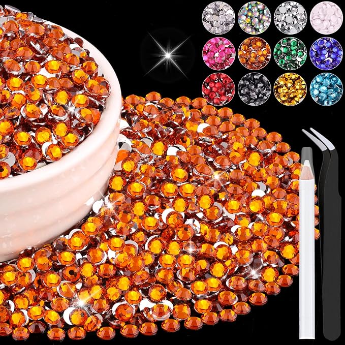 6000PCS 4mm Resin Rhinestones Bulk by BELLEBOOST