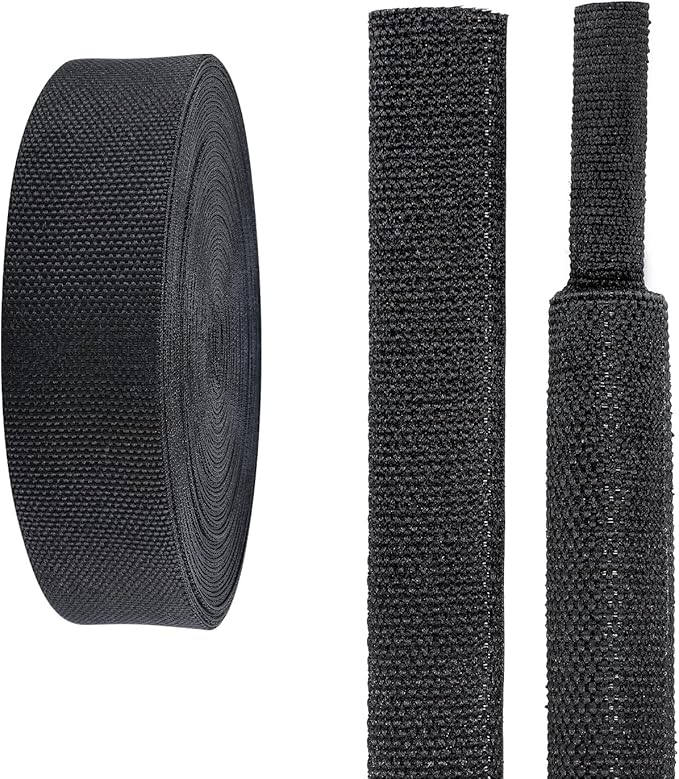 2 in 1 Heat Shrink Braided Sleeving Fabric Tubing-Ideal fit Irregular Shape Hose/Cable/Wire (3/4"(19mm), 100FT)