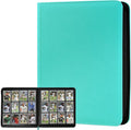 12 Pocket Ringless Side Loading Trading Card Binder, 720 Cards PU Fixed Page by GERMUN