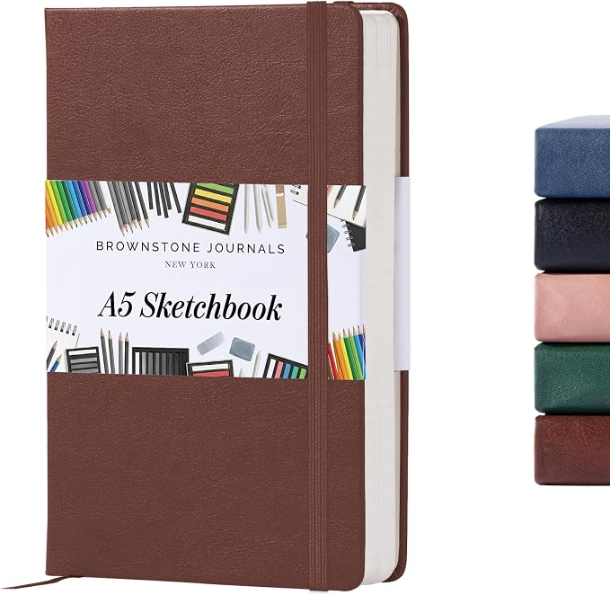 BROWNSTONE JOURNALS A5 Sketch Book Hardcover by Unknown