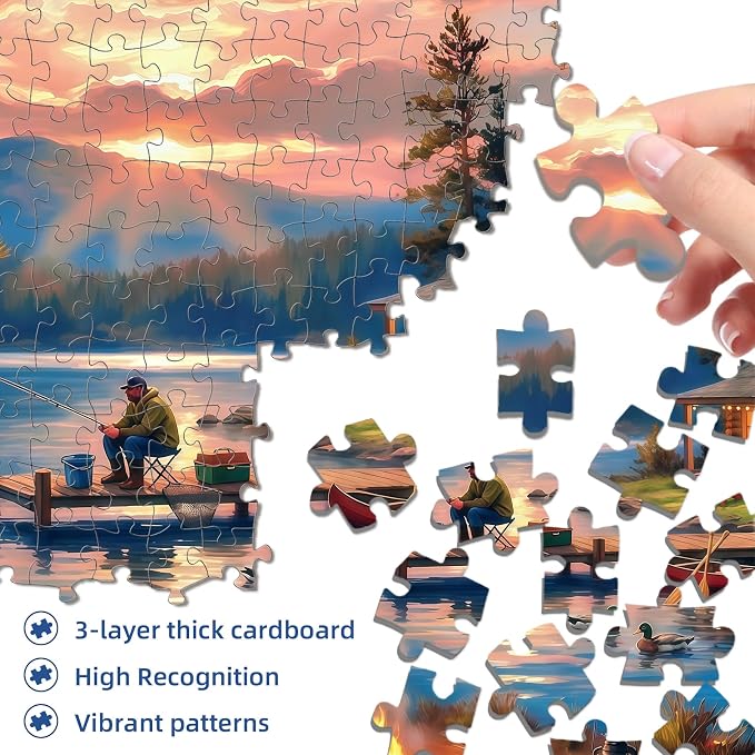 Lakeside Retreat Cabin Puzzles for Adults 1000 Pieces, Impossible Hard - Image 6