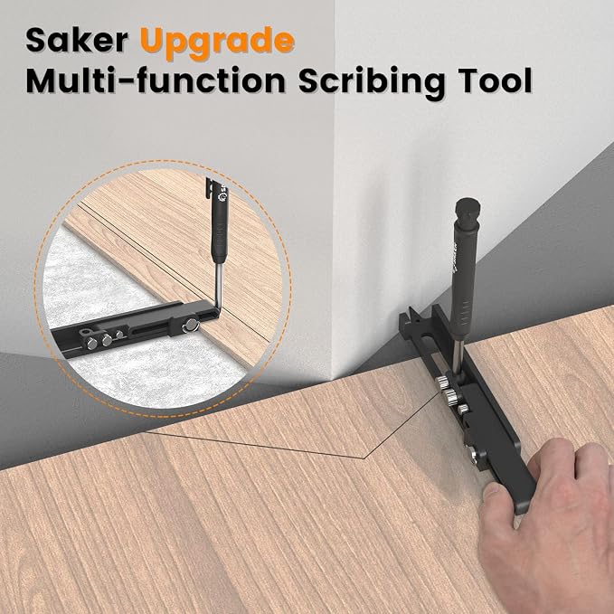 Saker Multi-function Scribing Tool- Construction Pencil- Aluminum Alloy Scribe - Image 8