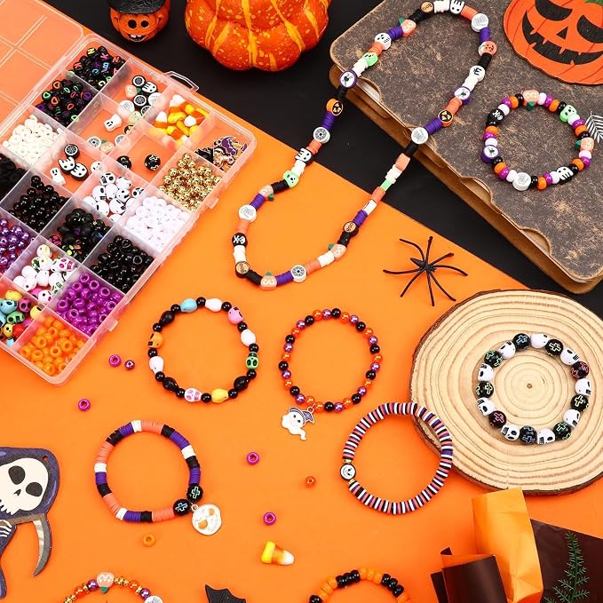 UPINS Halloween Bracelet Making Kit Beads - Image 4