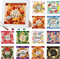 Trandraft 13 Pcs Summer Wreath Interchangeable Holiday Small Diamond Art Kits by Trandraft