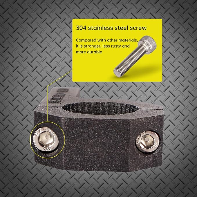 Roll Bar Clamps - 4Pack,Horizontal Roll cage Clamp 2.25in 2.375in 2.5in 2.625 inch,Bumper Mount Bracket Bull Bar Clamp for LED Light Bar,Cube Lights,ATVs Whips (2.25~2.625" Clamps)