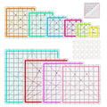 10 Quilting Rulers Square, Quilting Square Ruler Set Quilting Templates by ZICALSO