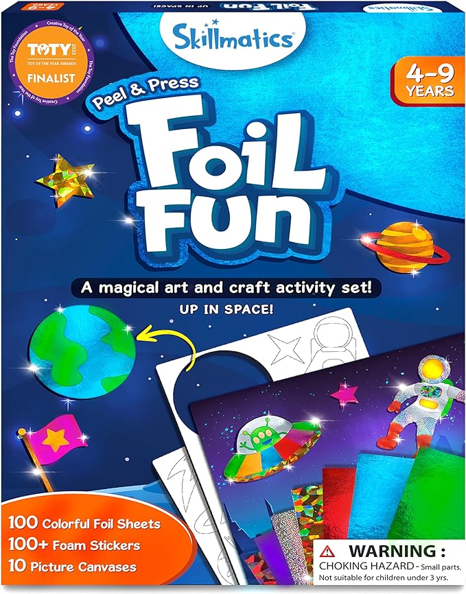 Skillmatics Foil Fun – Space, No Mess Art & Craft Kit by Skillmatics