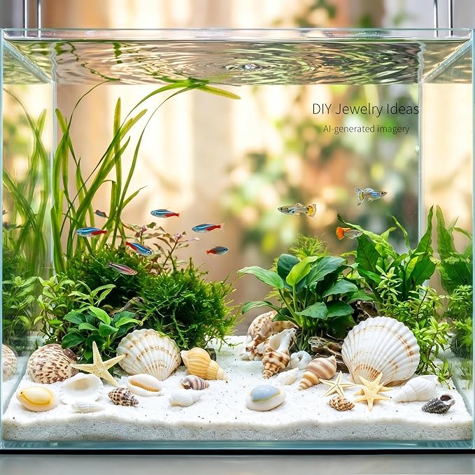 yaokan Natural Sea Shells & Starfish Set Drilled Beach Conchs | Jewelry DIY - Image 6