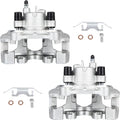 SCITOO 18B5300 18B5301 Rear Left & Right Disc Brake Calipers Assembly w/Bracket For Dodge For Durango 2011-2018,For Jeep For Grand Cherokee 2011-2018