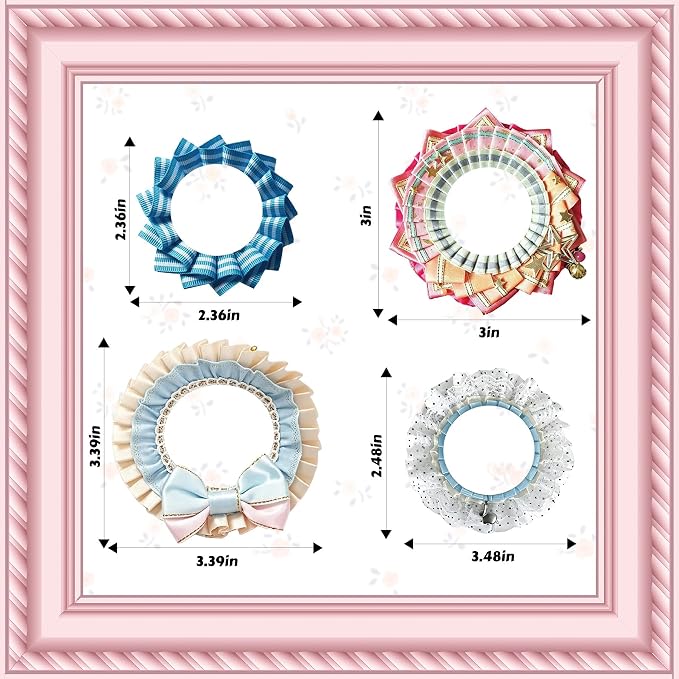100 Pcs Fabric Aesthetic Scrapbook Stickers, Vintage Ribbon & Lace Style - Image 4