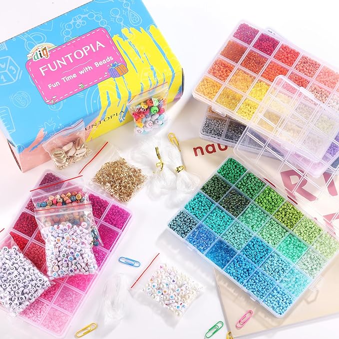 Funtopia 4mm 13000pcs+ Seed Beads - Image 7