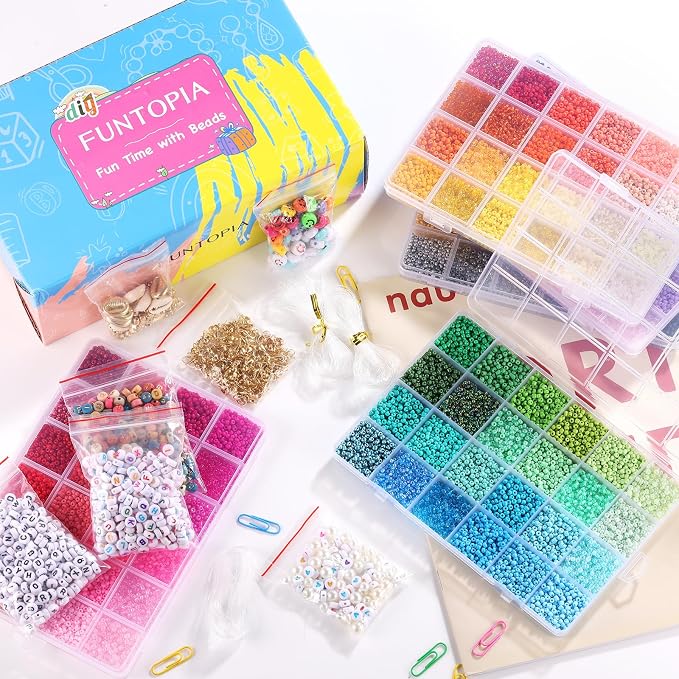 Funtopia 3mm 37000pcs+ Seed Beads - Image 6