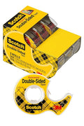 Scotch Double-Sided Tape, 1/2 in x 250 in, 3 Pack by Unknown