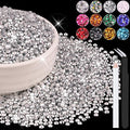 8000PCS 3mm Resin Rhinestones Bulk by BELLEBOOST