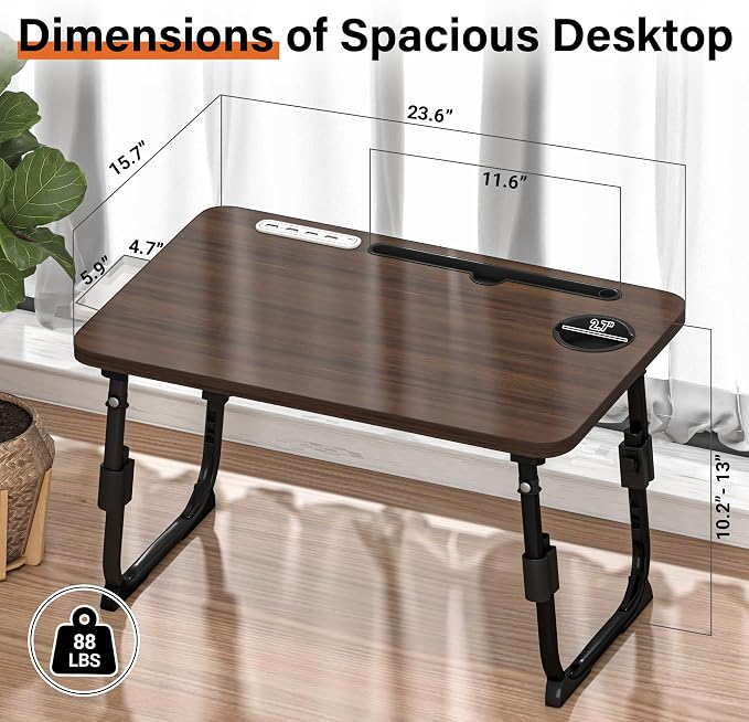Lap Desk for Bed, Adjustable Laptop Desk - Image 4