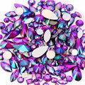 Mixed 1400pcs AB Colour Gems Jewels Flatback Rhinestones, Face Art Gem Jewel by Unknown