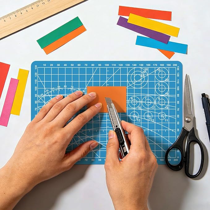 A5 Small Self Healing Cutting Mat, 8in x 6in Double Sided Thickened Sewing Mat - Image 7