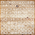 Fainne 100 Pcs 2 Inch Stencils Small Stencils by Fainne