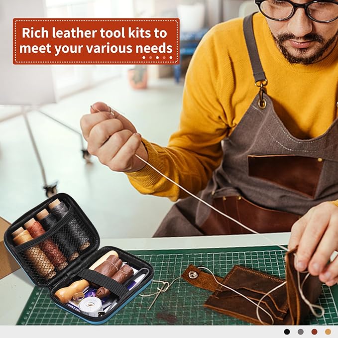 MORFEN Leather Sewing Kit, Leather Stitching Kit - Image 6