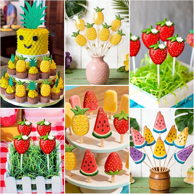 Mity rain 2 Pack Cake Pop Molds Silicone, 6 Cavity Reusable Cakesicle Molds | - Image 6