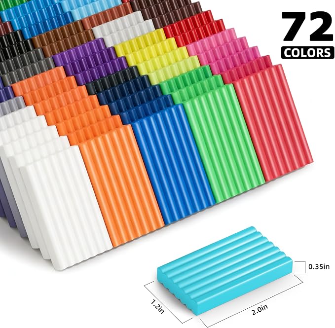 ARTpar Polymer Clay Kit 72 Colors, Modeling Clay - Image 2