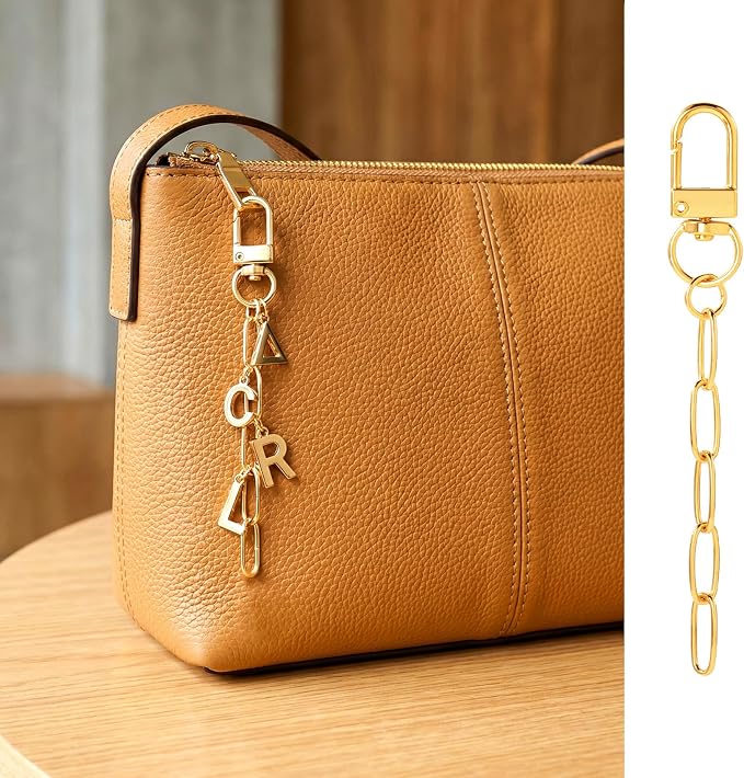 20pcs Gold Keychain Making Kit, Key Ring Swivel Snap Hook Chains, Alloy - Image 5