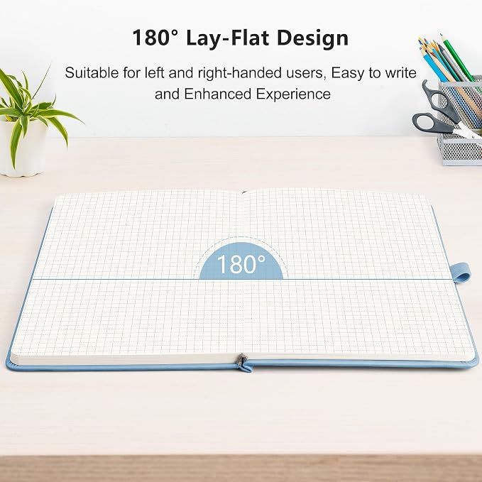 RETTACY Graph Grid Paper Notebook, 192 Pages, A5 Size | 5 Squares per Inch - Image 6