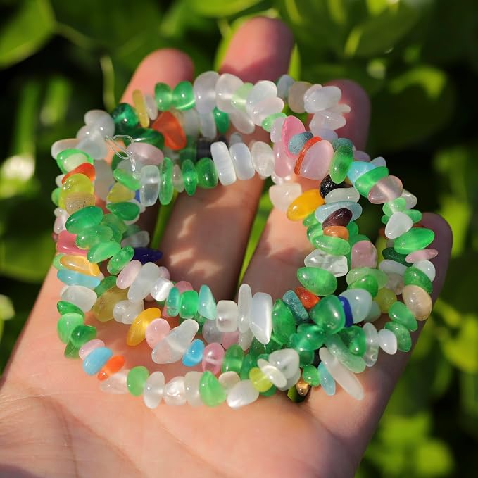 200 Pcs Crystal Chip Glass Beads - Image 2