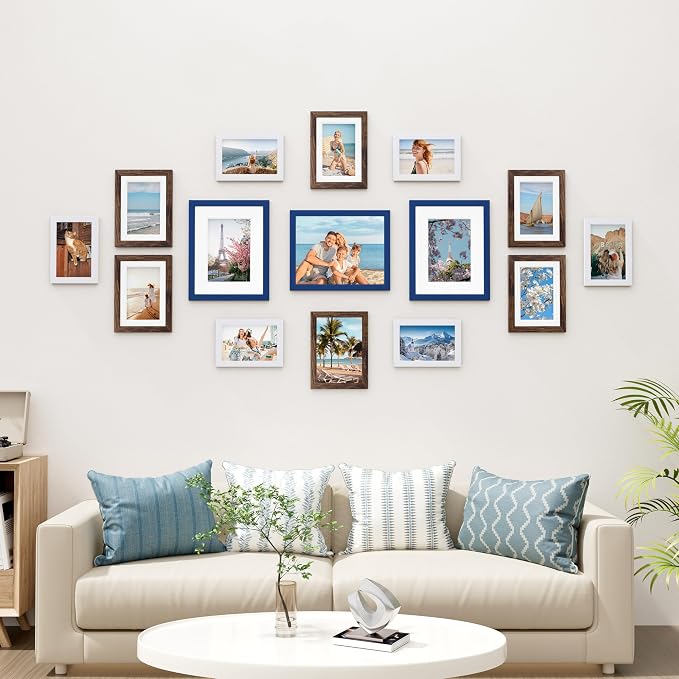 Vittanly 15 Pack Picture Frames Collage Wall Decor, Gallery Frame Set - Image 2