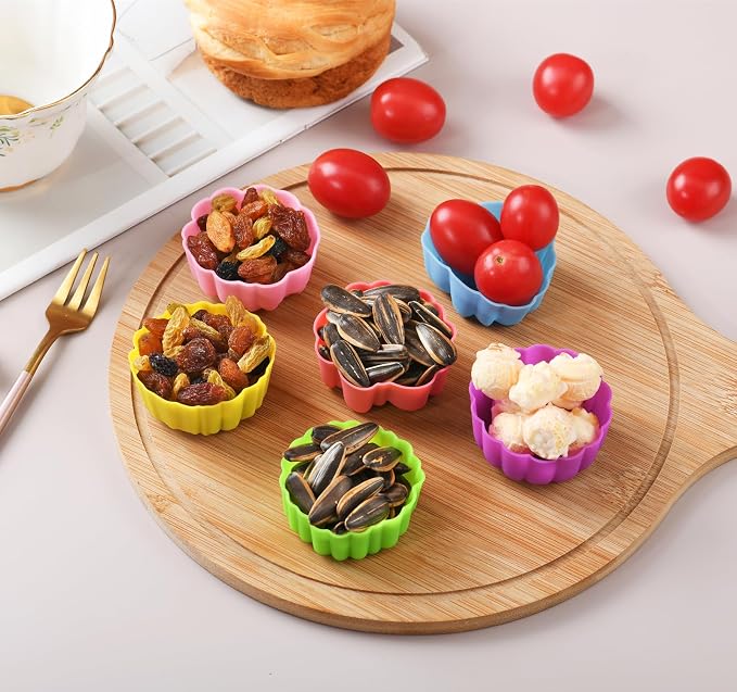 Reusable Silicone Baking Cups, 2 Inch Mini Size Silicone Cupcake Liners - Image 6