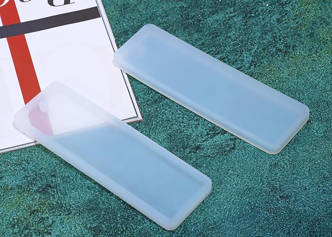 Bookmark Mold with Tassels 4Pcs Rectangle Silicone Jewelry Making Mould with - Image 4