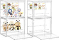 Acrylic Display Case for Collectibles 3 Tier, Small Clear Display Box 4pack | 2 by Attelite