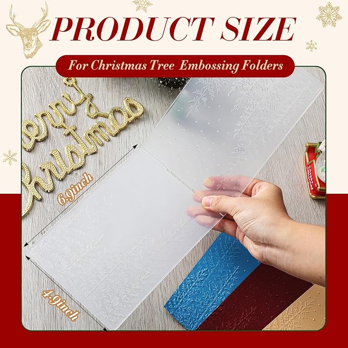 Geiserailie 1 Pcs Embossing Folders 2d/3D Embossing Machine Template Paper Card - Image 2