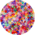 1100 Pcs Transparent Colored Pony Beads by anpiwshjo