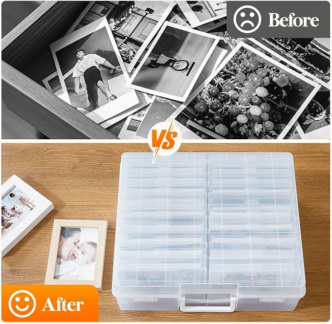 Lifewit 20 Pcs Photo Storage Box, Photo Albums 4x6 Pictures, Acid-Free - Image 4