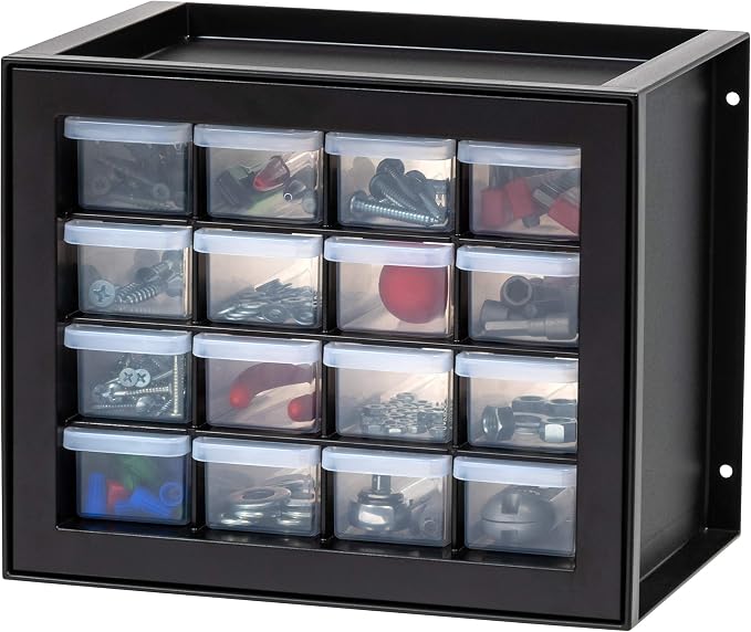 IRIS USA 16-Drawer Small Drawer Organizer, Made in USA, Stackable Teacher by IRISUSA