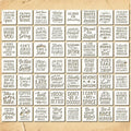Funny Stencils 4in 56pcs Reusable Plastic Templates Proverb Craft Paint by BLOSSOMLAYER