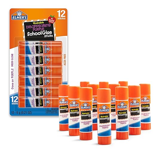 Elmer's Disappearing Purple School Glue Sticks, 6 Grams, Back to School by Unknown