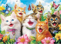500 Piece Puzzles for Adults, Laughing Cats Large Piece Jigsaw Puzzle for by MJYPHDM