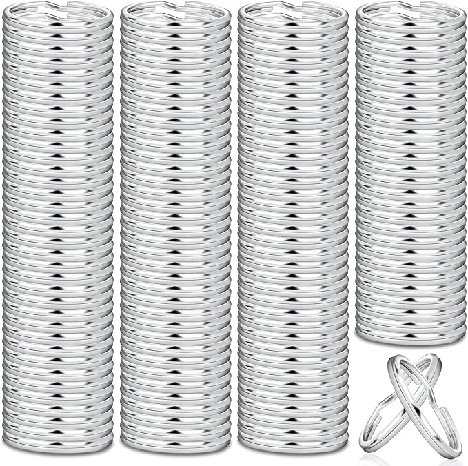 PAXCOO 200Pcs Split Key Rings Bulk by PAXCOO