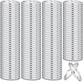 Paxcoo 100 Pack Keyrings, Split Key Rings Bulk by PAXCOO